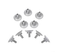 10 Pcs M8 Screw Suction Cups with Thumb Nuts, Strong PVC Suckers Glass Wall Kitchen Bathroom, Smooth Hook Pads (34mm/37mm/50mm)(34mm)