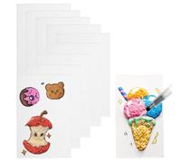 10 PCS Magic Foam Texture Paper 11 * 7cm 3D Puffy Sponge Art Paper Creative Drawing Canvas Sponge with Drawing Pen for 3D Painting Handmade DIY Art Gift