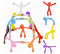10 Pcs Magnetic People, Magnetic Stick Figures People Toy, Magnetic Connecting Toys, Magnet Men Fidget Toys, Cute Fridge Magnets Refrigerator Magnets for Locker, Travel Toys
