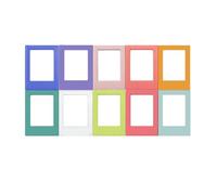 10 Pcs Magnetic Photo Frames, 8.8 x 6.5 cm Magnetic Picture Frame Colorful Magnets Fridge Frames 3 Inch Mini Photo Frame for Fridge Home Office Images Lists Messages Compatible with Polaroid Instax