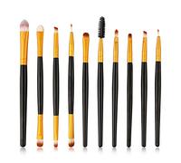 10 pcs Makeup Brushes Angled Liner Brush Small Precision Brush with Short, Angled Bristles to Line and Define Your Eyes, Easy-to-use Makeup Brushes Professional with Gift Box Blending Eyeshadow