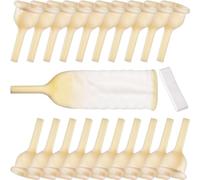10 Pcs Male External Urine Collector with Soft Latex Sheath Adhesive Strap for Secure Fit Easy to Wear in 25mm 30mm 35mm 40mm Leak Control Individually Sealed for Hygiene (35mm)(25mm-20pcs)