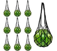 10 Pcs Melon Hammock Watermelon Nets, Melon Cradle for Garden to Prevent Falling, Heavy Duty Watermelon Mesh Bag for Growing Cantaloupe Pumpkin in Vertical Garden (Black)