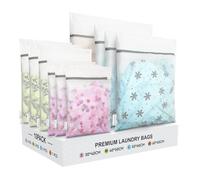 10 PCS Mesh Laundry Bags for Delicates with Zipper, Laundry Bags for Washing Machine, Travel Storage Bags, Wash Bags for Underwear, Tshirts, Jacket, Coat, Blanket, Quilt (3S+3M+3L+1XL, White)