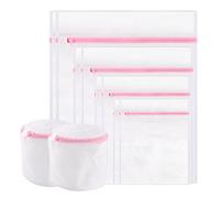 10 PCS Mesh Laundry Wash Bags, Mesh Laundry Bag For Delicates With Zipper, Washing Bag For Socks, Laundry Bag For Underwear, Tshirts, Swimsuit, Baby Clothes, Socks, Bra (60x50/50x40/40x30/23x30)