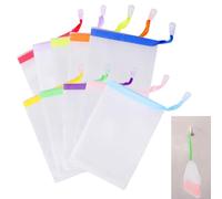 10 PCS Mesh Soap Saver Pouch Double-Layer Soap Saver Bag with Drawstring Mesh Soap Bag Bath Facial Cleanser Foaming Net Exfoliating Mesh Soap Bag for Shower Foaming Soap