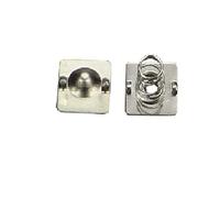 10 Pcs Metal AA Battery Spring Plate Set Battery Conversion Spring Contact Nickeling Plate Negetive Unipolar Plate 12mm x 12mm