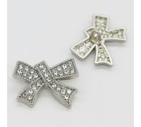 10 Pcs Metal Buttons with Shank, Bow Shape Sewing Button for Women Clothes Cardigans Coat Craft Projects, Golden, 23mm-A-25mm