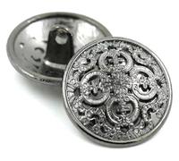 10 Pcs Metal Cufflinks Multicolor 15-28mm(Black,23mm)