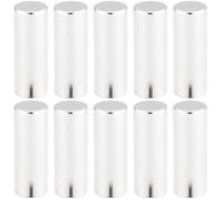 10 Pcs Metal Cylinder for Nail Art, Attraction Bar with Silver Cat Eye Self Gripping Tool, Anti Rust Coating, Strong Metal Elements, 0.39 x 1.18 in, for Creative Projects