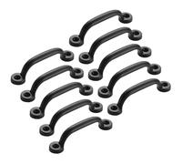 10 Pcs Metal Handle Surface Mount Cabinet Drawer Hardware Solid Handles Pulls, Aluminum Alloy Pull for Toolbox, Box, Furniture Kitchen Dresser Cupboard