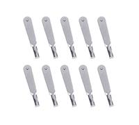 10 Pcs Metal Iron Mirror Chucks Pull Rod Connectors Clamp Horn Alloy Screw Accessories for Aircraft Car Model Control Horn