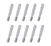 10 Pcs Metal Iron Mirror Chucks Pull Rod Connectors Clamp Horn Alloy Screw Accessories for Aircraft Car Model Control Horn