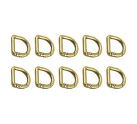 10 Pcs Metal Keyring Clip Buckles Clasps Clamps Spring D Rings Hooks Hardware Accessories