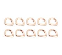 10 Pcs Metal Keyring Clip Buckles Clasps Clamps Spring D Rings Hooks Hardware Accessories