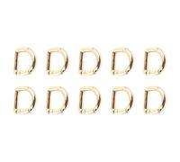 10 Pcs Metal Keyring Clip Buckles Clasps Clamps Spring D Rings Hooks Hardware Accessories