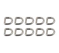 10 Pcs Metal Keyring Clip Buckles Clasps Clamps Spring D Rings Hooks Hardware Accessories