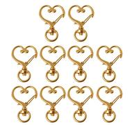 10 Pcs Metal Lobster Clasps Premium Lanyard Snap for Hooks Hook Clips Jewellery Keychai Keychain Keychains Women Accessories Keyrings Keys Chains Rings Wristlet