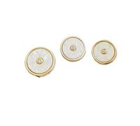 10 Pcs Metal Round Diamond Accent Buttons 18mm 20mm 23mm, Color 1, 20 mm