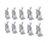 10 Pcs Metal Tool Clips Heavy Duty Broom Holder | duty , holds up to 13kg with screws, rust free, strong grip, garage organization
