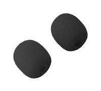 10 Pcs Microphone Foam Windscreen Covers for Gaming Headset Headworn Mic - Black, 12x10mm, Compatible with Most Headset Microphones, Low N