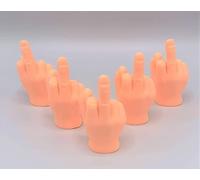10 PCS Middle Finger Hands Premium Rubber Little Tiny Finger Hands Fun Realistic Design Hilarious Funny Finger Puppets Mini Hand Dolls Storytelling Props