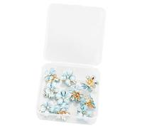 10 Pcs Mini Diamond Hair Claw Clips - Small Flower Hairpins, Hair Accessories, Sweet Mini Barrettes, Hair Styling Accessories (Blue)