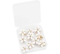 10 Pcs Mini Diamond Hair Claw Clips - Small Flower Hairpins, Hair Accessories, Sweet Mini Barrettes, Hair Styling Accessories (White)