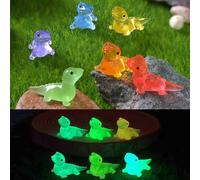 10 Pcs Mini Lizards, Luminous Mini Resin Lizard, Miniature Lizard Figurines, Luminous Tiny Lizards, Glow in the Dark Mini Animals Figures, Multicoloured Lizards Night Glow Fairy Garden Accessories
