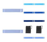 10 Pcs Mini Resistance Band for Working Out, TPE Mini Loop Bands for Exercise with 5 Levels, Blue Gradient Fitness Bands for Yoga, Strength Training, Home Gym, Body Recovery