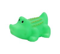 10 Pcs Mini Rubber Crocodile Baby Bath ToysLuminous Squeaky Alligator Bathtub Toys Glow in The Dark Floating Alligator Light up Crocodile for Summer Pool Shower Beach Birthday Party for Girls Boys