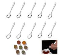 10 Pcs Mini Scoops, 7.5cm Stainless Steel Small Spoons for Spice Jars, Protein Powder, Salt, Spices | Durable Tiny Tea Spoons | Kitchen Accessories & Gift