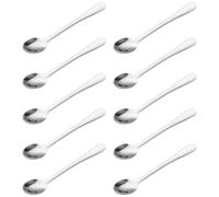 10 Pcs Mini Spoons, Tiny Stainless Steel Spoons for Spices Jars, Mini Size 2.95" Espresso Spoons, Mini Coffee Spoon Cute Little Scoops Small Condiment Spoons for Dessert Spices Salt Sugar Pepper Honey