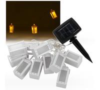 10 Pcs Mini White LED Garden Lanterns