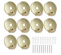 10 PCS Mirror Hanging Kit Heavy Duty, Heavy Duty Picture Hooks, Strong Metal Wall Fixings Ideal for Plasterboard, Fixings Hanging Frame Hangers with Self Tapping for Display Art Works