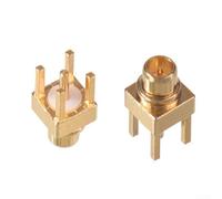 10 Pcs MMCX-JE Male PCB Socket Connector Gold Plated 50 Ohm DC-6GHz For RF Microwave Signal Testing And Measurement Devices