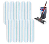 10 Pcs Mop Head Replacement for Vileda, Flat Mop System for H2Pro with Washable Microfiber Material, Mop Head for H2Pro Replacement Pads Suitable for Hard Floor Surfaces