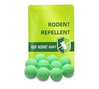 10 PCS Mouse Repellent, Rat Repellent and Control Balls, Strong Peppermint Scented Rodent Repellent Pellets, Long Lasting Non Toxic for Home, Kitchen, Garage, Car