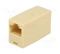 10 pcs : MP0031 - Socket, coupler, Cat: 5, unshielded, Layout: 8p8c, RJ45 socket