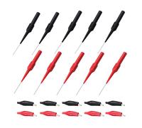 10 Pcs Multimeter Probes Back Probes Test Back Probe Pin Multimeter Test Leads Power Back Probe Pin 0.7mm Insulated Includes Alligator Clip Covers for Automotive Circuit Testing