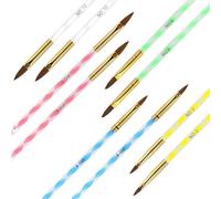 10 Pcs Nail Brush Set, Finger Nail Art Brushes, Acrylic Nail Brush Set, Nail Varnish Brush For Gel Polish, Design Nail Art Parting UV Gel DIY Brush Pen Nail Art Drawing Tool Set Includes
