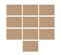 10 pcs Natural Burlap Place Mat Table Placemats Coaster Dining Decor