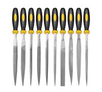 10 Pcs Needle File Set, Metal File Set, 14cm Files Tools, Metal Files for Steel, File Set, Metal Files, Carbon Steel File Kit with Handle for Metal, Wood, Glass, Plastic, Leather, Jewelry