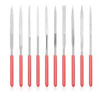 10 Pcs Needle Files Set Miniature and Model Files File Jewelry Stone Carving Tools Steel Files Metal Diamond Needle File for High Precision Sanding Wood Plastic Metal Jewelry Carving