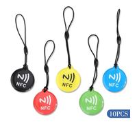10 Pcs NFC Tags, NFC Cards for iPhone Android Smartphone, PVC Waterproof NFCTags for Smart Home Control, Daily Task Automation, DIY Projects, Easy to Carry, Outdoor & Business Use