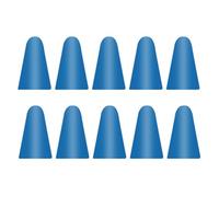 10 Pcs Nib Caps Practical Silicone Touchscreen Pen Tip Case Cover Low Noise Large Resistance Easy Installment Deep Blue