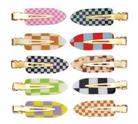 10 Pcs No Crease Hair Clips for Styling,No Bend Alligator Clips for Women,Hair Clips for Bangs Girls,Makeup Hair Clips Black