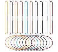 10 Pcs Notebook Elastic Spring Bands Elastic Bands for Standard Size Travelers Stretchy Closure Loop Jump Band Connecting Inserts Fit Notebook from 6.3" to 13.3” in Height Accessory for Travel Journal