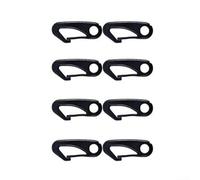 10 Pcs Nylon Flag Pole Clips Hooks Plastic Snap Hook Set for Flagpole Rope Attachment Compatible with All Standard Grommeted Flags Weather Resistant (Black)