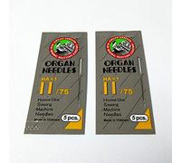 10 Pcs Organ HAx1 HA1 15X1 130/705H Flat Needles for Home Sewing Machine (12/80)